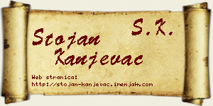 Stojan Kanjevac vizit kartica